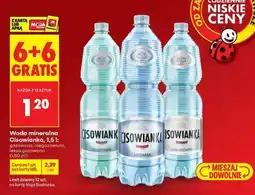 Biedronka Woda mineralna Cisowianka, 1,5 l oferta