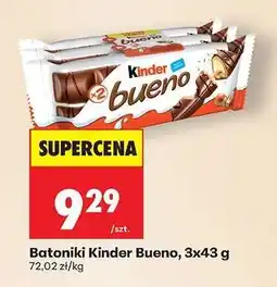 Biedronka Batoniki Kinder Bueno 3x43 g oferta