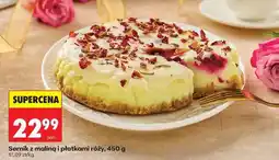 Biedronka Sernik z maliną i płatkami róży, 450 g oferta