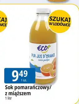 E.Leclerc Sok pomarańczowy z miąższem Eco+ oferta
