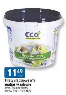 E.Leclerc Filety ze śledzia a'la matjas w zalewie Eco+ oferta