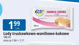 E.Leclerc Kanapka lodowa waniliowo-truskawkowo-kakaowa Eco+ oferta