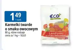 E.Leclerc Karmelki owocowe Eco+ oferta