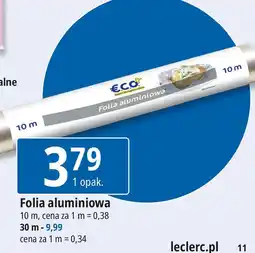 E.Leclerc Folia aluminiowa 30 m Eco+ oferta