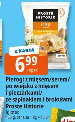 E.Leclerc Pierogi ze szpinakiem i brokułami Iglotex Proste Historie oferta