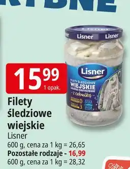 E.Leclerc Filety śledziowe z suszonymi pomidorami Lisner oferta