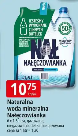E.Leclerc Woda mocniejszy gaz Nałęczowianka oferta