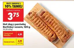 Biedronka Hot dog z parówką Berlinką i sosem , 120 g oferta