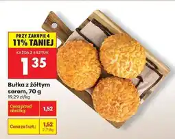 Biedronka bułka z żółtym serem , 70 g oferta