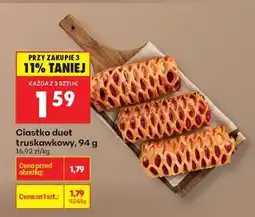 Biedronka Ciastko duet truskawkowy 94 g oferta
