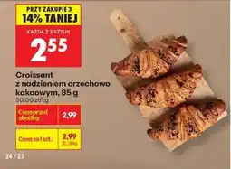 Biedronka Croissant z nadzieniem orzechowo kakaowym , 85 g oferta