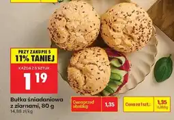 Biedronka bułka sniadaniowa z ziarnami , 80 g oferta