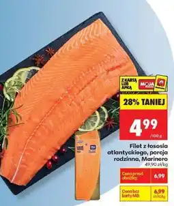 Biedronka Filet z łososia atlantyckiego porcja rodzinna Marinero oferta