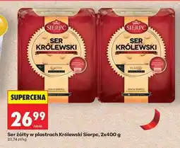 Biedronka Ser żółty w plastrach Królewski Sierpc, 2x400 g oferta
