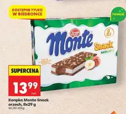 Biedronka Kanpka Monte Snack orzech, 8x29 g oferta