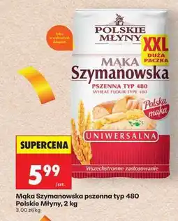 Biedronka Mąka Szymanowska pszenna typ 480 Polskie Młyny 2 kg oferta