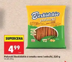 Biedronka Paluszki Beskidzkie o smaku sera i cebulki, 220 g oferta