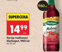 Biedronka Syrop malinowy Herbapol 980 ml oferta
