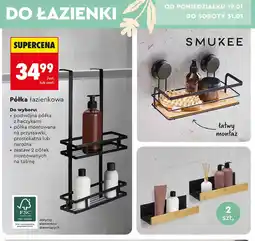 Biedronka Półka podwójna z haczykami Smukee Home oferta
