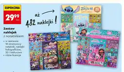 Biedronka Zestaw naklejek z notatnikiem oferta