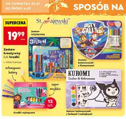 Biedronka Zestaw kolorowanek z flamastrami psi patrol St. Majewski oferta