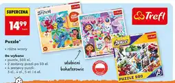 Biedronka Puzzle drewniane 50 el. stitch Trefl oferta