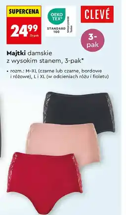Biedronka Majtki damskie m-xl z wysokim stanem Cleve oferta