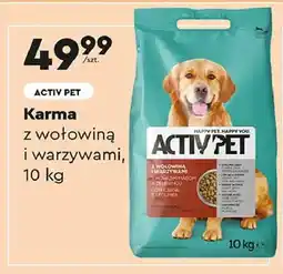 Biedronka Karma dla psa z wołowiną i warzywami Activ Pet oferta