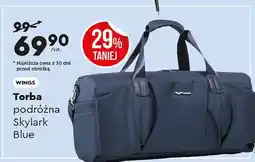 Biedronka Torba podróżna skylark blue Wings oferta