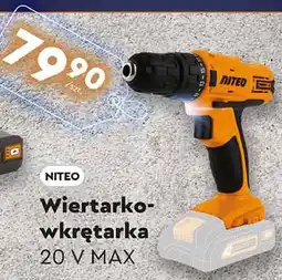 Biedronka Wiertarkowkręcarka 20v max system Niteo Tools oferta