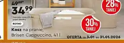Biedronka Kosz na pranie brisen 41 l cappuccino Rotho oferta