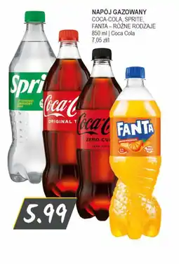 Słoneczko Napój gazowany coca-cola, sprite, fanta coca cola oferta