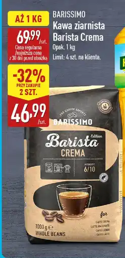ALDI Barissimo Kawa ziarnista Barista Crema oferta