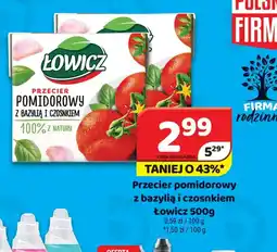 Delfin Lowicz Przecier pomidorowy z bazylią i czosnkiem oferta