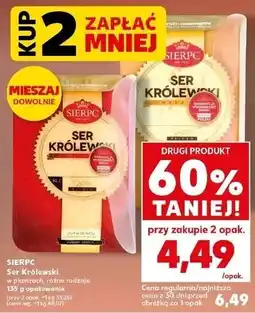 Kaufland Ser królewski wędzony plastry Sierpc oferta