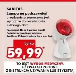 Kaufland Lampa na podczerwień 100w Sanitas oferta