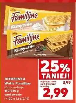 Kaufland Wafle śmietankowe Jutrzenka Familijne oferta