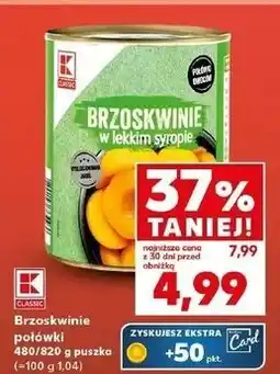 Kaufland Brzoskwinie połówki K-Classic oferta