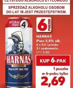 Kaufland Piwo Harnaś Jasne Pełne oferta