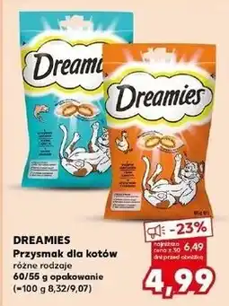 Kaufland Przysmak dla kota z łososiem Dreamies oferta