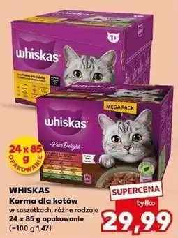 Kaufland Karma dla kota drobiowa uczta w sosie Whiskas oferta
