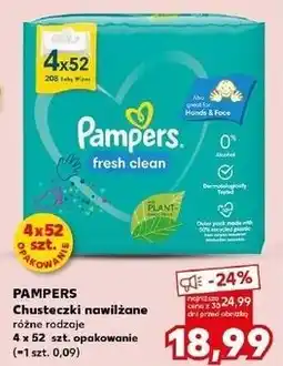 Kaufland Chusteczki nawilżane Pampers Fresh Clean oferta