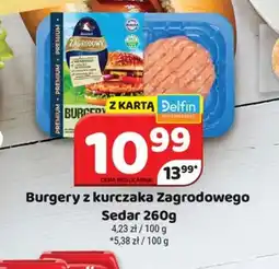 Delfin Burgery z kurczaka Zagrodowego oferta