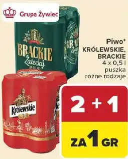Carrefour Piwo KRÓLEWSKIE, BRACKIE oferta