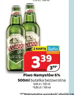 Delfin Piwo Namysłów 6% oferta