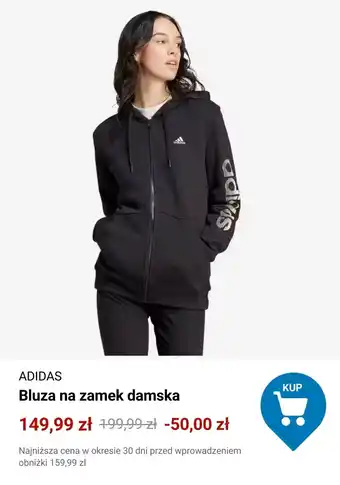 ADIDAS Bluza na zamek damska
