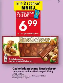 Lewiatan Czekolada mleczna z całymi orzechami laskowymi oferta