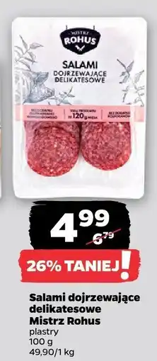 Netto Salami dojrzewające delikatesowe plastry oferta