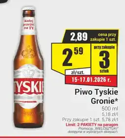 Delikatesy Sezam Piwo Tyskie Gronie oferta