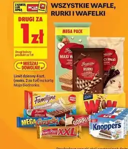 Biedronka Wszystkie wafle, rurki i wafelki (mix różnych marek) oferta